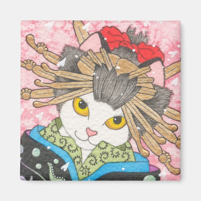 Aimant Oiran Kitty (Devant)