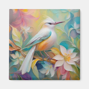 Aimant Oiseau Fantastique à Dos Doré Touffu