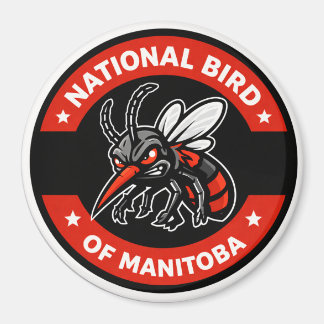 Aimant « Oiseau national du Manitoba, moustique dr