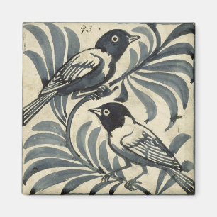 Aimant Oiseaux bleus (la semaine sur le papier)