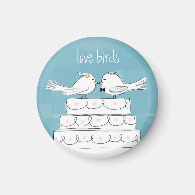 Aimant Oiseaux de l'amour (Devant)
