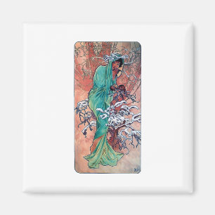 Aimant Oiseaux de moineaux de dame de nouveau d'art