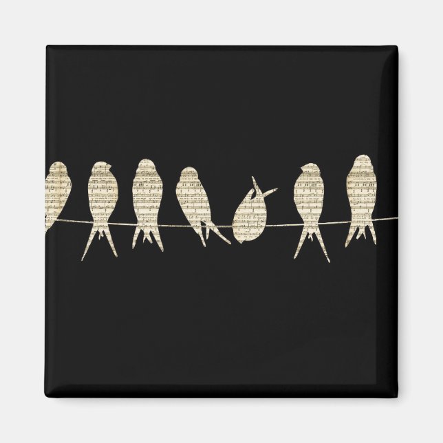 Aimant Oiseaux de musique (Devant)