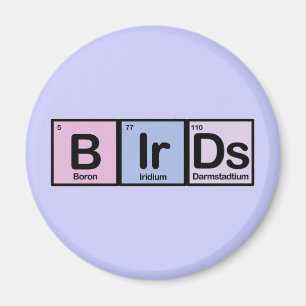 Aimant Oiseaux faits d'éléments