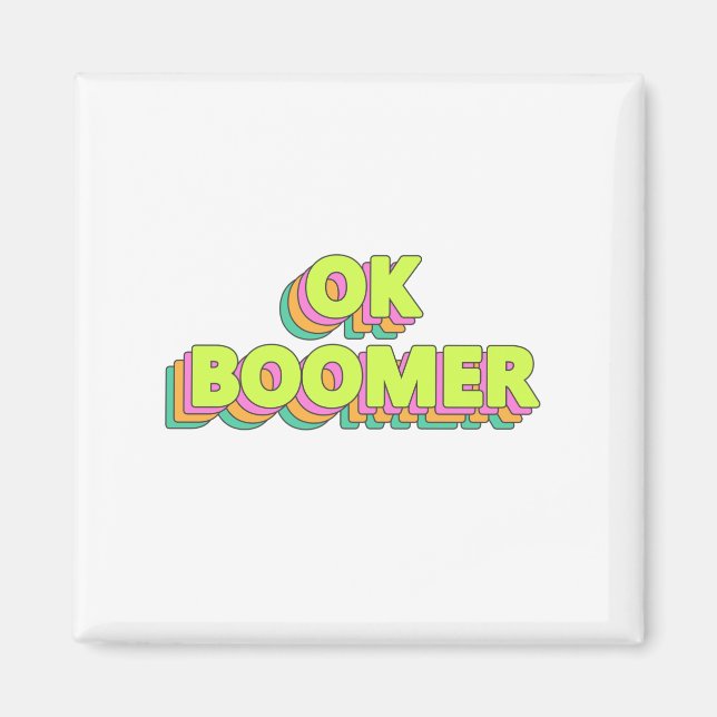 Aimant OK Boomer (Devant)