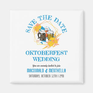Aimant OKTOBERFEST Mariage Enregistrer La Date