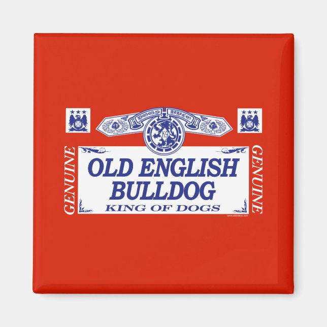 Aimant Old English Bulldog (Devant)