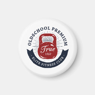 Aimant Old School Premium Véritable Club de Fitness Elite