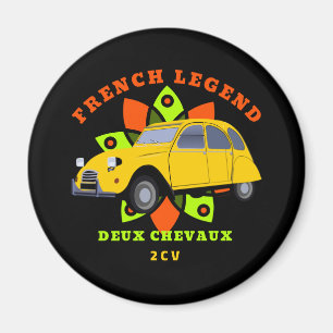 Aimant Oldtimer French Legend 2cv Deux chevaux