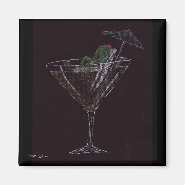 Aimant Olive on Vacation (Devant)