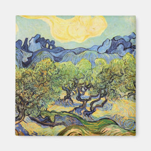 Aimant Olive Trees with Alpilles by Vincent van Gogh