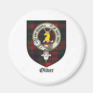 Aimant Oliver Clan Crest Badge Tartan