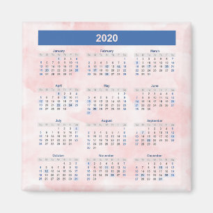 Aimant Ombre Calendrier 2020