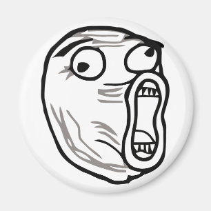 Aimant omfg d'omg de rofl d'humour de meme de visage de