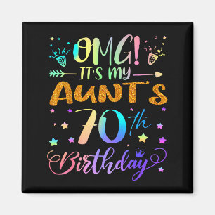 Aimant Omg C'est Les 70 Ans De Ma Tante Douce 70 Ans