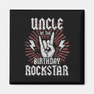 Aimant Oncle de l'anniversaire de la rockstar corresponda