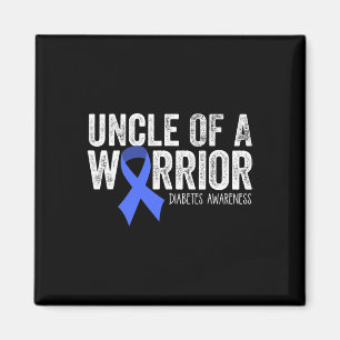 Aimant Oncle D'Un Guerrier T1D Enfant Diabétique Bleu Rub