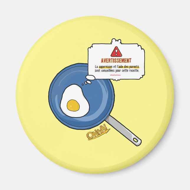 Aimant ONIVA ! Oeuf (Devant)