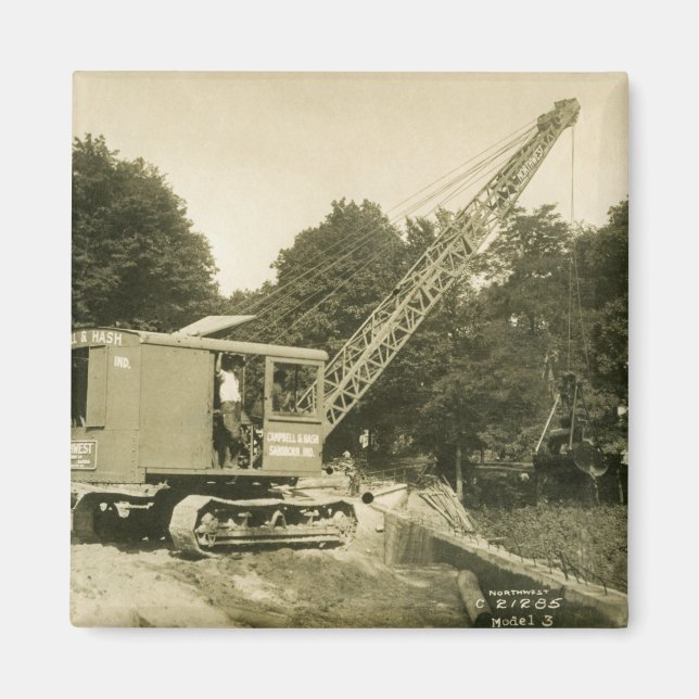 Aimant OPÉRATEUR DE CÂBLES D'EXPLOITATION DE CRANE DU Nor (Devant)