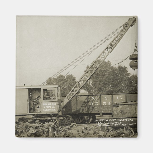 Aimant OPÉRATEUR DE CÂBLES D'EXPLOITATION DE CRANE DU Nor (Devant)