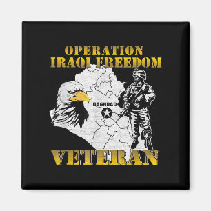 Aimant Opération Vintage des vétérans de l'opération Iraq