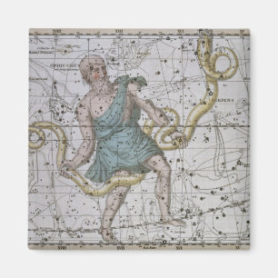 Aimant Ophiuchus ou Serpentarius, 'd'un atlas céleste