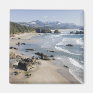 Aimant OR, côte de l'Oregon, parc d'État d'Ecola, Crescen