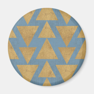 Aimant Or extérieur d'étape   de Geo et motif bleu
