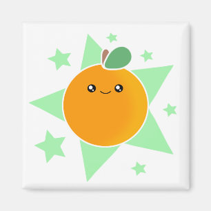Aimant orange de fruit de Kawaii
