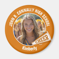 Orange Pom-pom girl Photo High School Spirit
