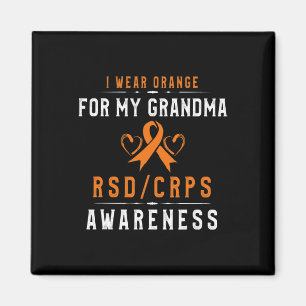 Aimant Orange Ribbon Crpsrsd Sensibilisation À Grand-Mère