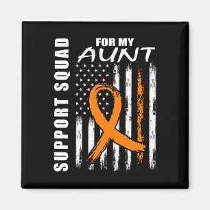 Aimant Orange Ribbon Tante Leukémie Sensibilisation États