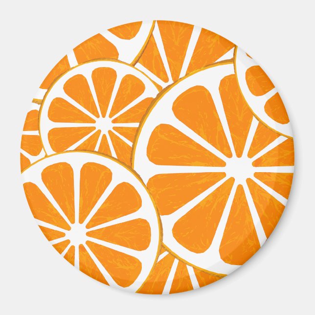 Aimant oranges. (Devant)