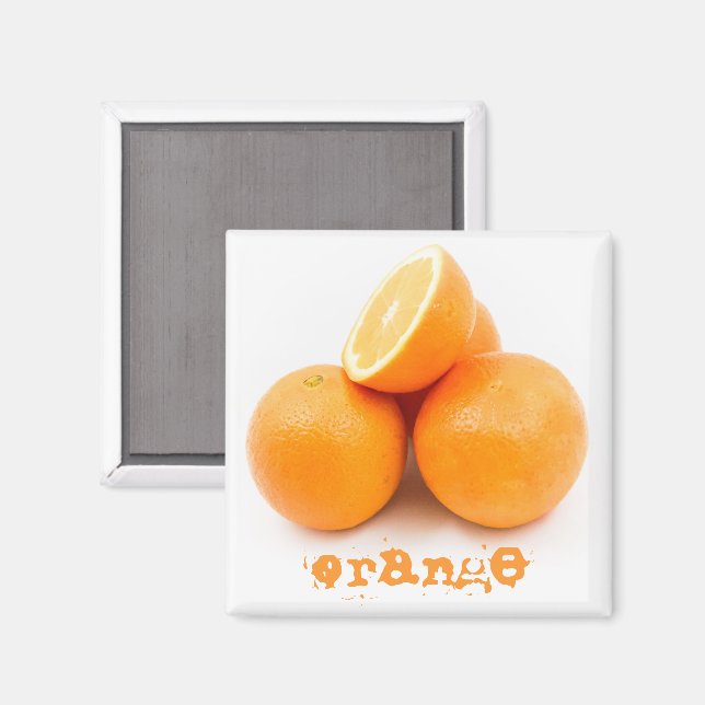 Aimant Oranges à trois et demi (Recto/Verso)
