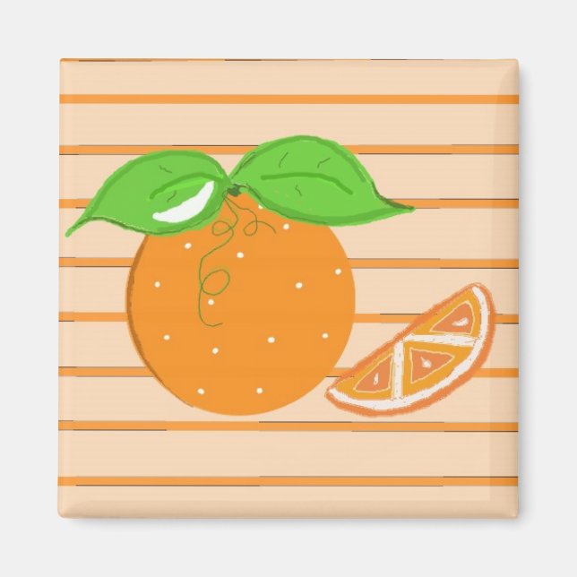 Aimant Oranges acidulés (Devant)