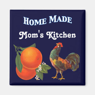 Aimant Oranges et costumes Vintages