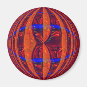 Aimant Orb rouge réfrigérateur magnétique rond