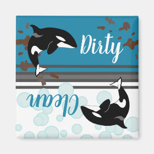 Aimant Orca Killer Whale Dirty/Clean