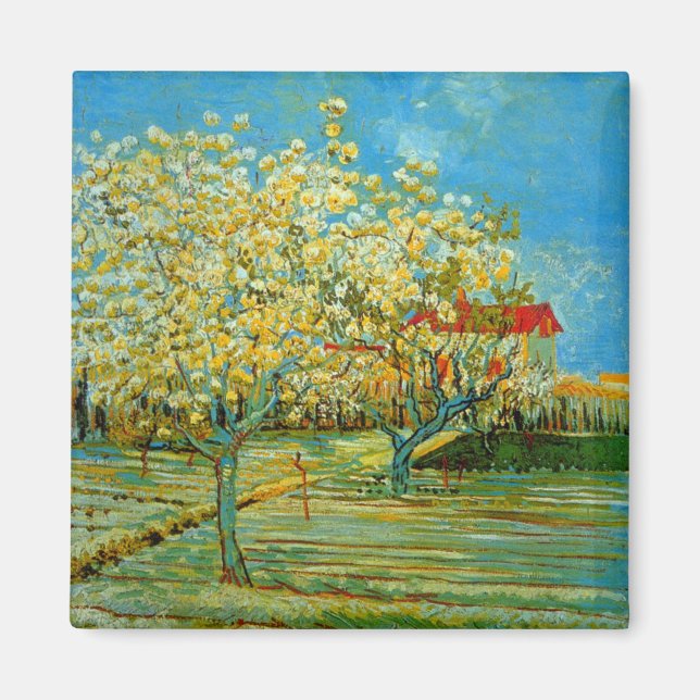 Aimant Orchard à Blossom par Vincent van Gogh (Devant)