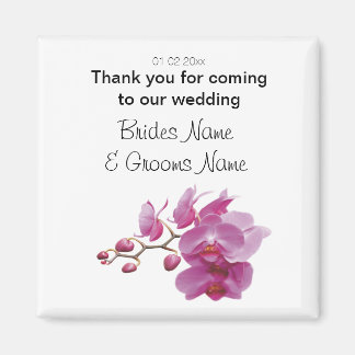 Aimant Orchidée Mariage Souvenirs Keepsakes Giveaways
