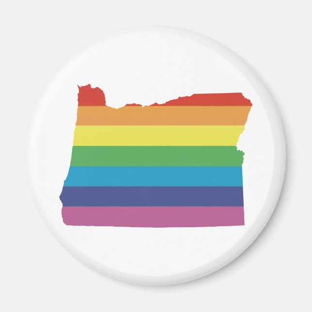 Aimant oregon pride. (Devant)