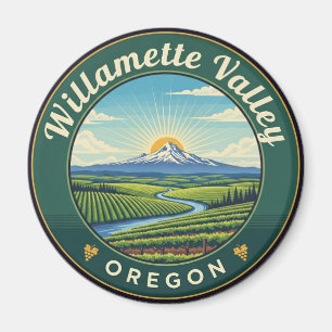 Aimant Oregon Willamette Valley Travel