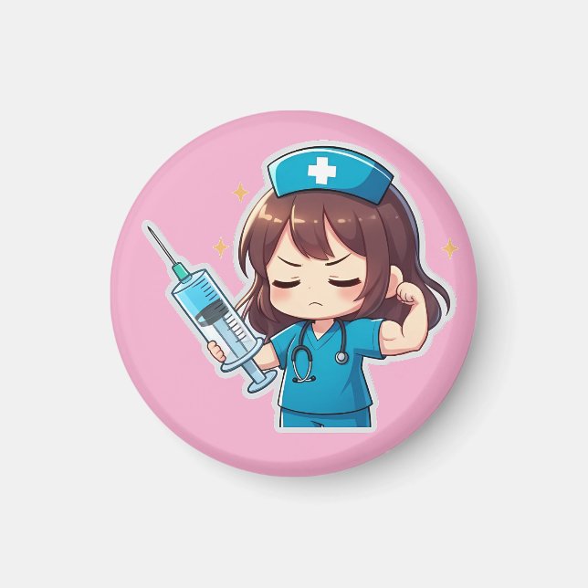Aimant Original Chibi Nurse - Medical Power (Devant)