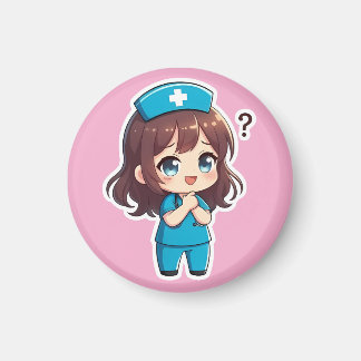 Aimant Original Chibi Nurse - The Questioning Moment