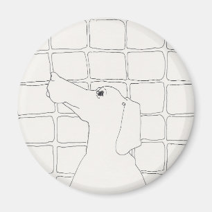 Aimant Original Chien Dessin Chien Chinois Année 2018 Mag