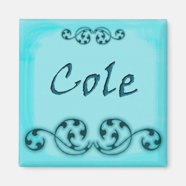 Aimant ornemental Cole (Devant)