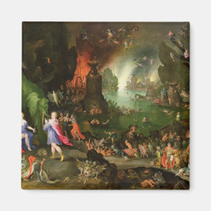 Aimant Orphée avec une harpe jouant à Pluton