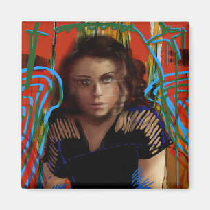 Aimant Orphelin noir Tatiana Maslany - Collage de carac