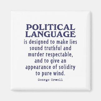 Aimant Orwell sur la langue politique