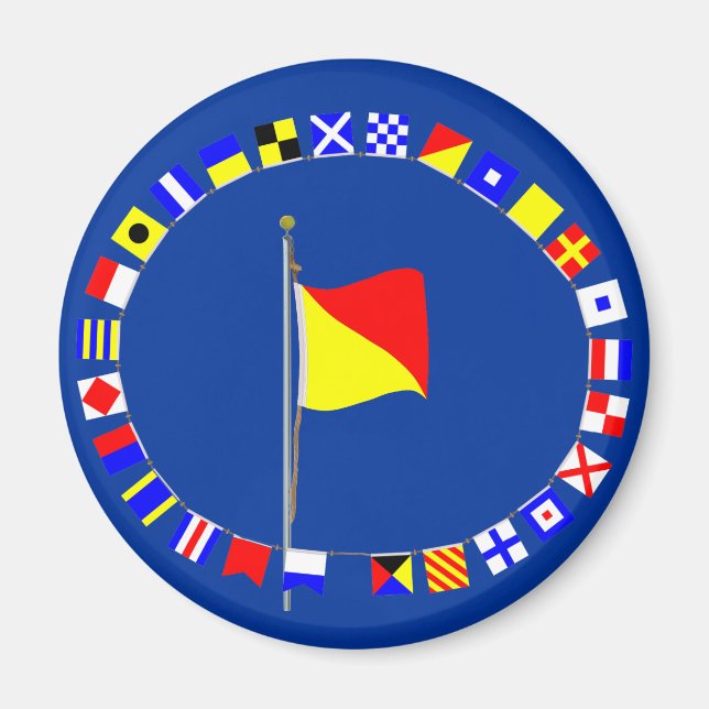 Aimant Oscar Man Overboard Signal Nautique (Devant)